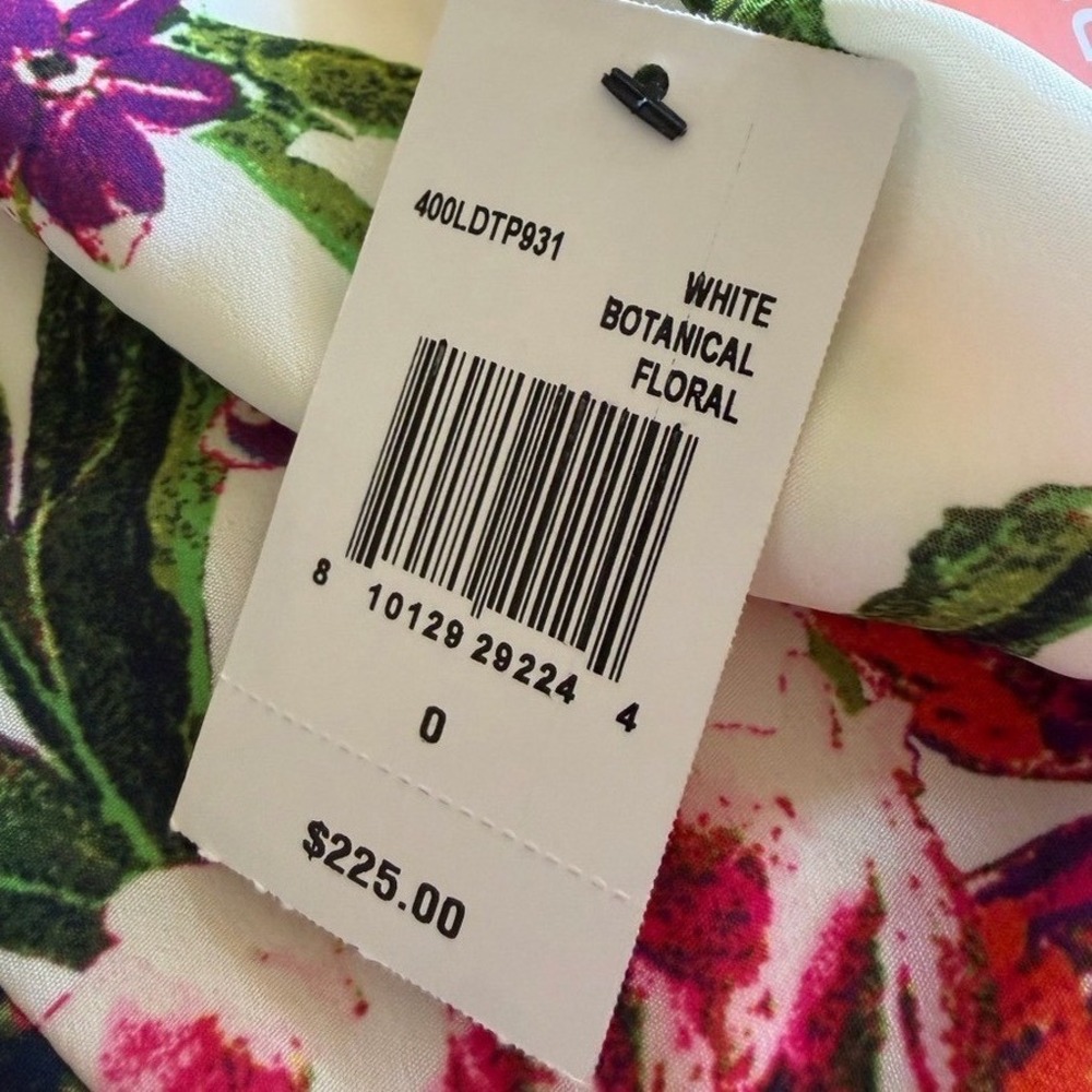 LDT Floral Butterfly Romper Size 0 Cutout Cottagecore Garden Party Romantic - Picture 7 of 11